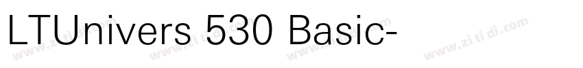 LTUnivers 530 Basic字体转换